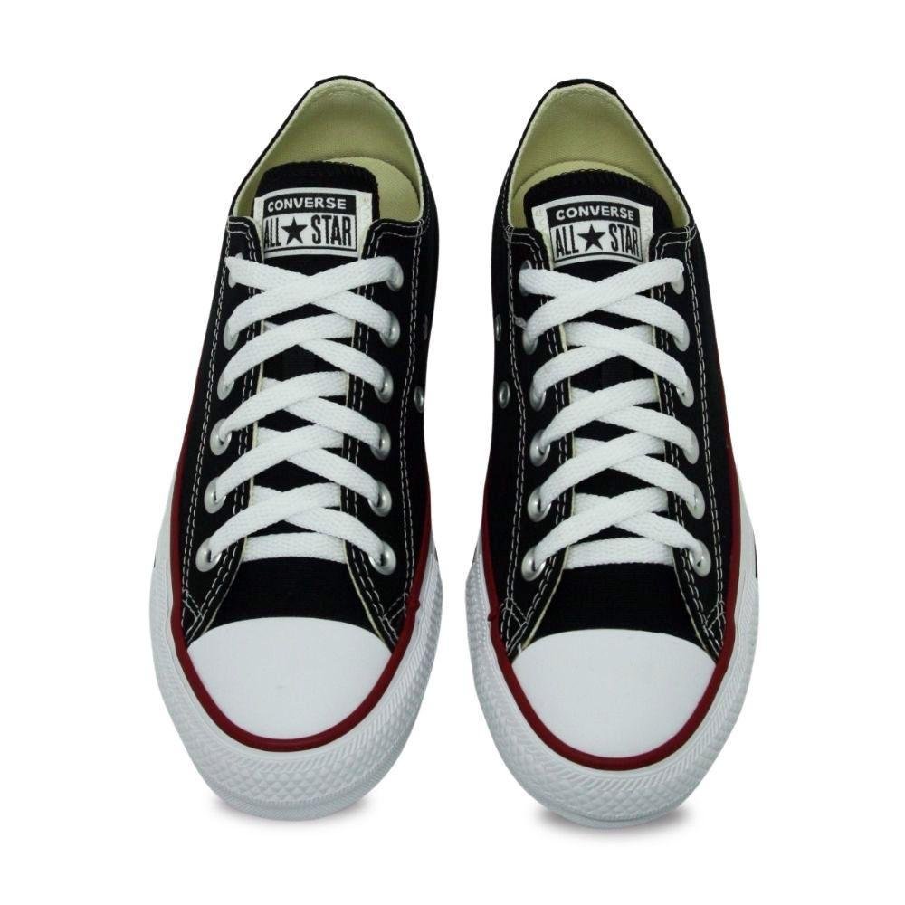 TENIS ALL STAR CHUCK TAYLOR CANO BAIXO REF CT0001 UNISSEX Preto/Vermelho 2