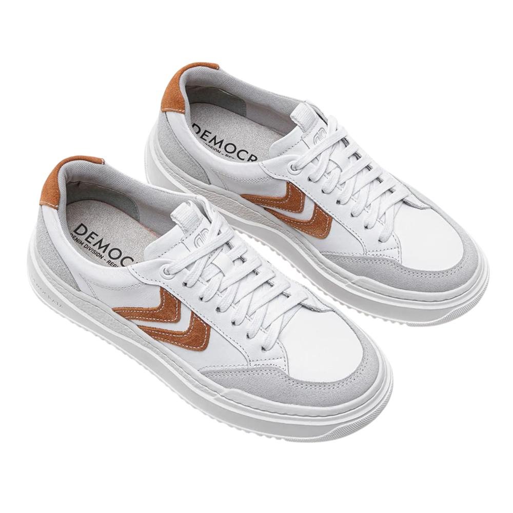 SAPATENIS DEMOCRATA ELA BLOCK REF 616102 FEMININO Branco 3