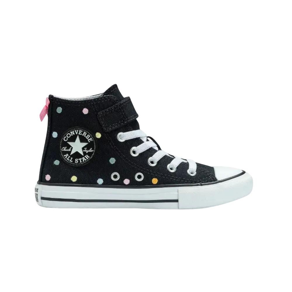TENIS ALL STAR CHUCK TAYLOR 1V POLKA DOTS CK1241 INFANTIL Preto/Branco 1
