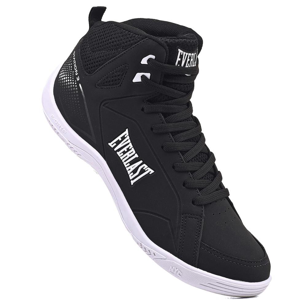 TENIS EVERLAST STATION 3 MASCULINO Preto/Branco 2