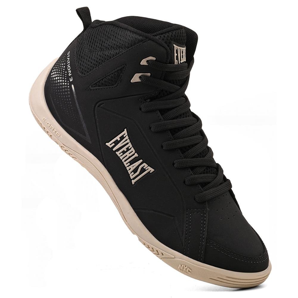 TENIS EVERLAST STATION 3 MASCULINO Preto/Bege 3