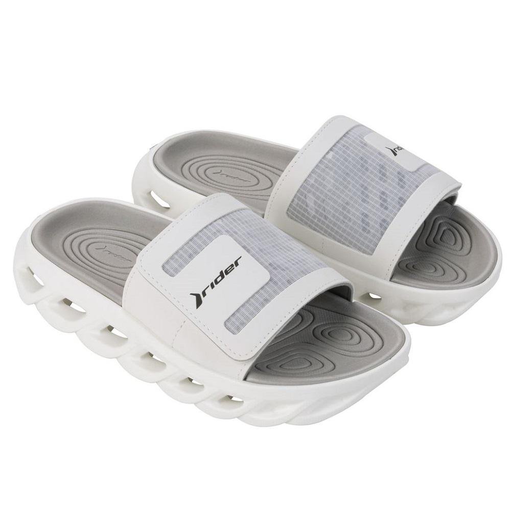 CHINELO RIDER R POWER SLIDE MASCULINO Branco/Cinza 2