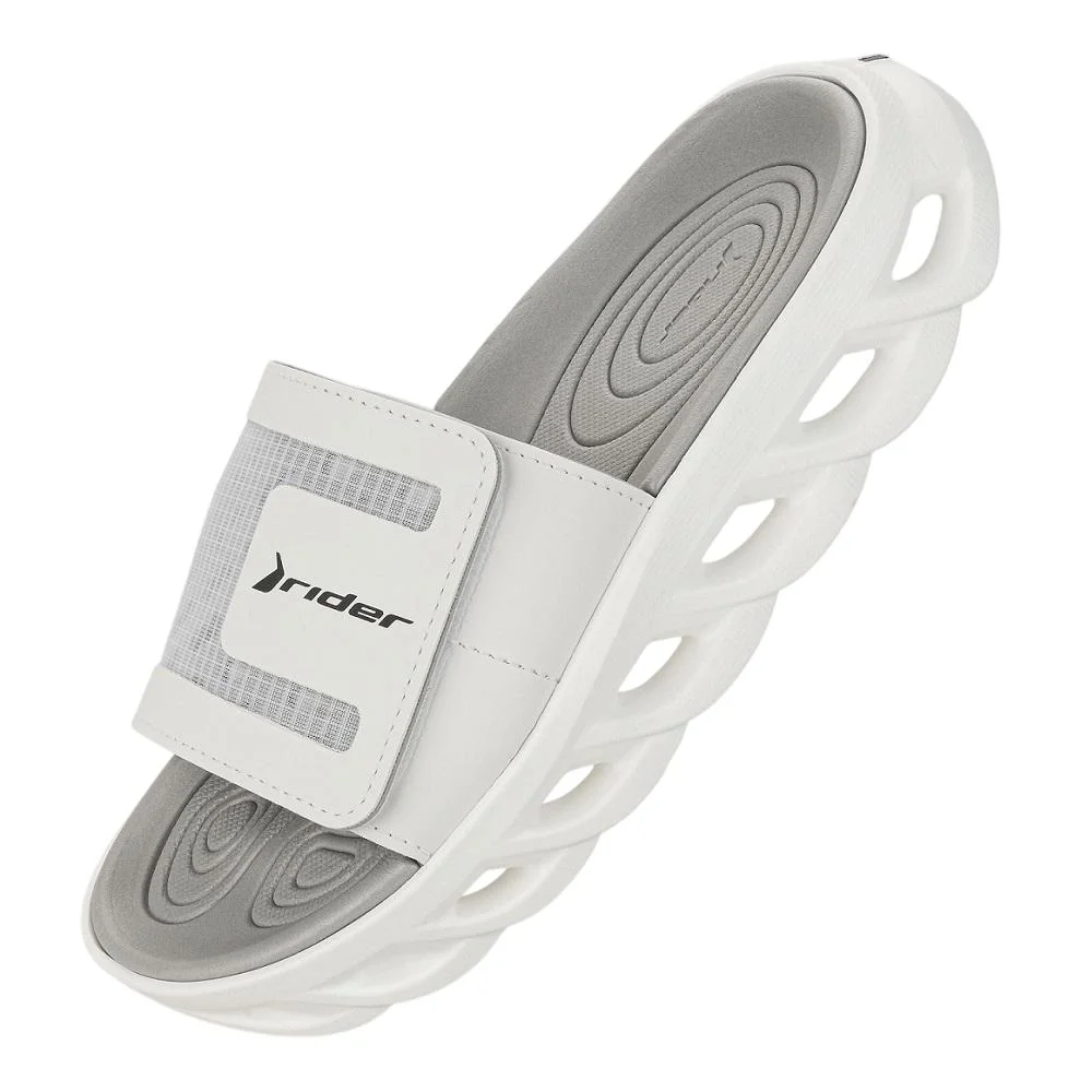 CHINELO RIDER R POWER SLIDE MASCULINO Branco/Cinza 4