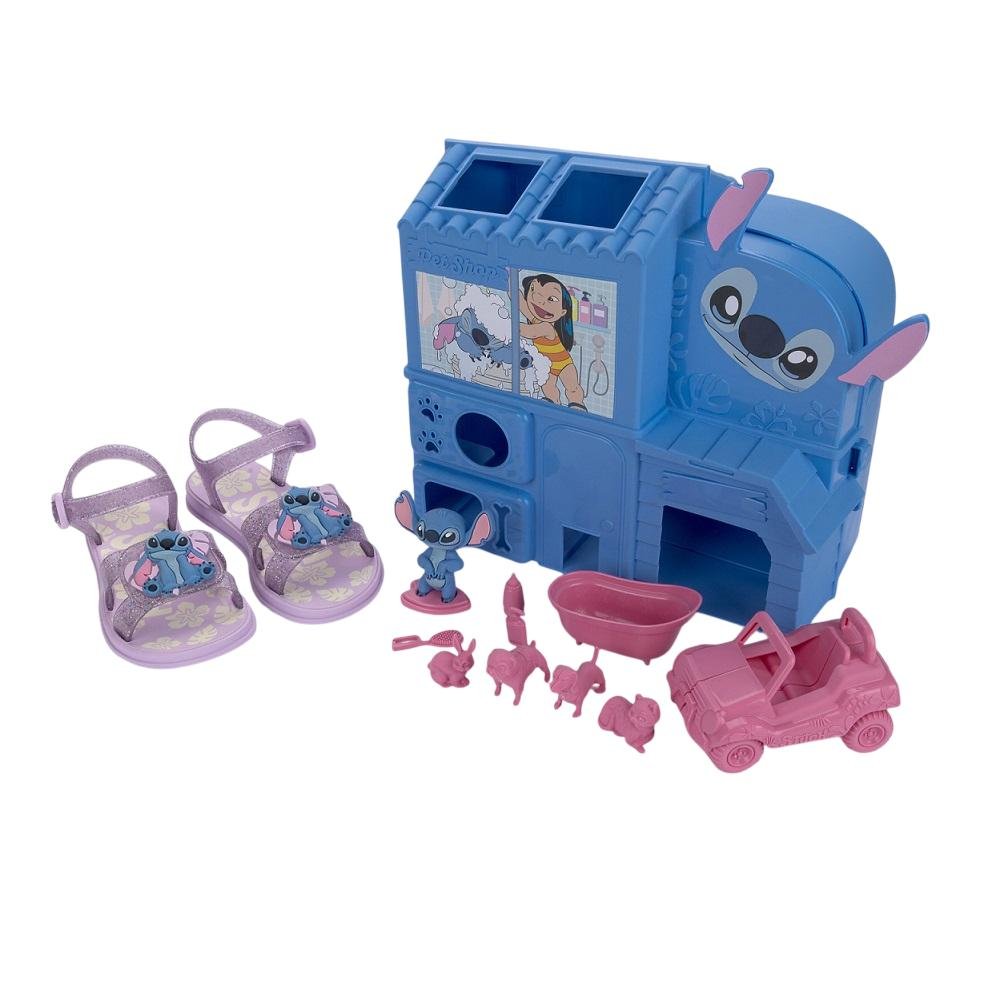 SANDALIA GRENDENE KIDS STITCH PET SHOP REF 23321 INFANTIL Lilás 2