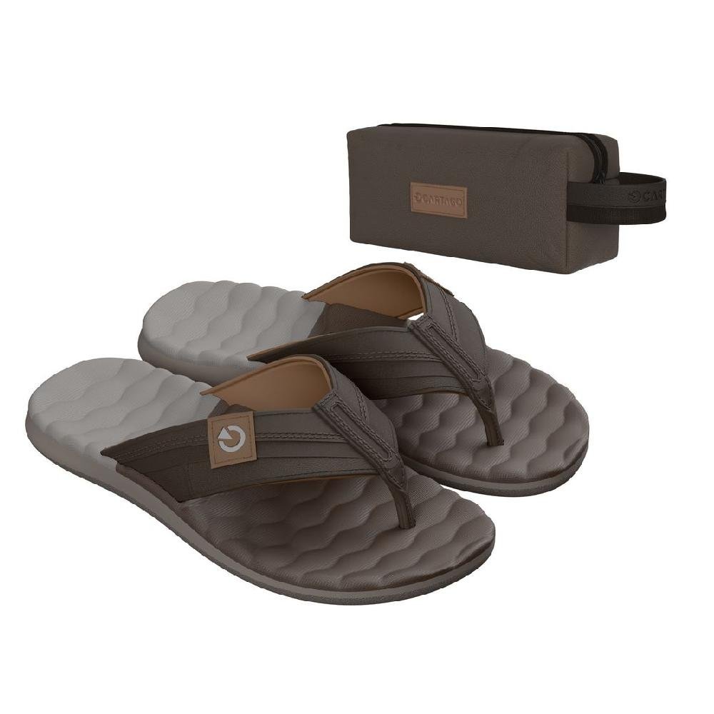 CHINELO CARTAGO CORDOBA DE DEDO AD REF 12522 MASCULINO Bege/Marrom 2