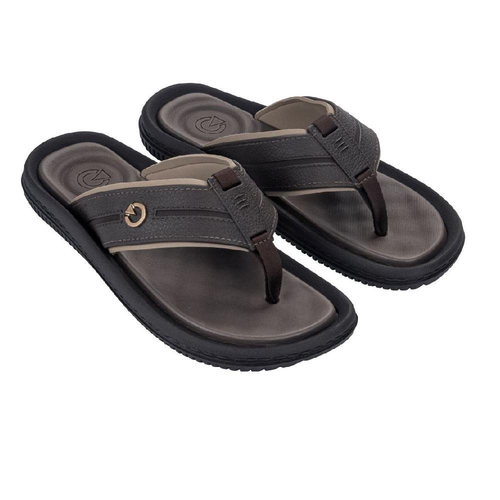 CHINELO CARTAGO FIJI VI DE DEDO REF 12525 MASCULINO Marrom/Bege 3