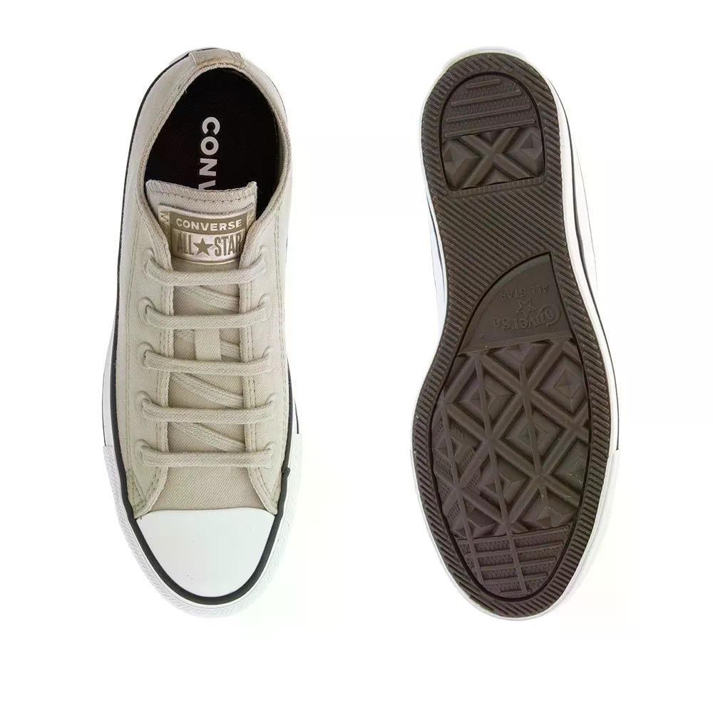 TENIS ALL STAR CHUCK TAYLOR  CANO BAIXO REF CT1730 UNISSEX Bege/Dourado 4
