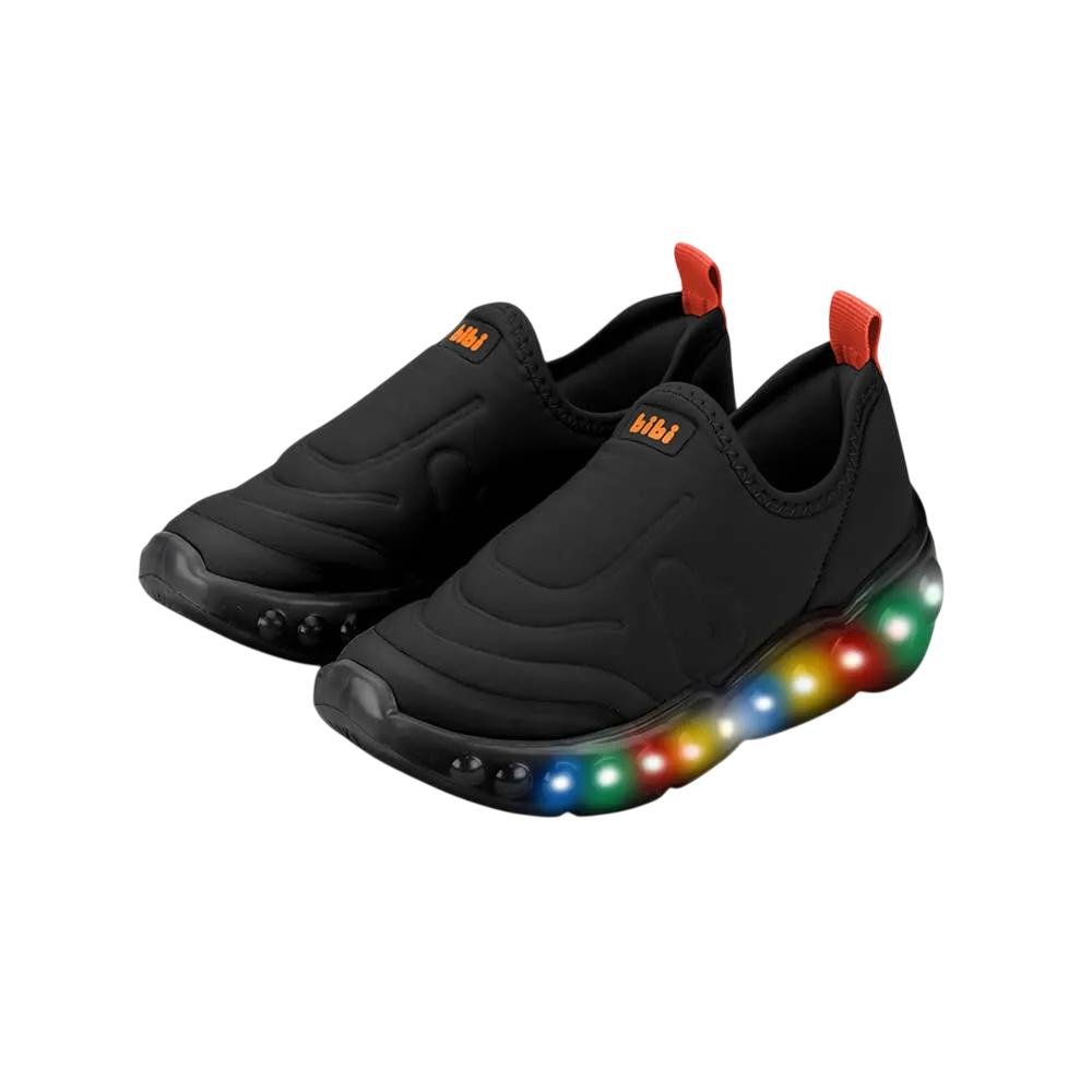 TENIS BIBI ROLLER CELEBRATION 3.0 LYCRA LUZ REF 12520 MENINO Preto 3