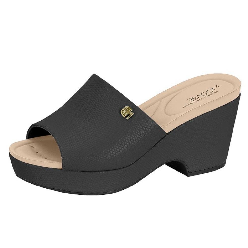 TAMANCO MODARE SALTO GROSSO REF 7137.123.28284 FEMININO Preto 2