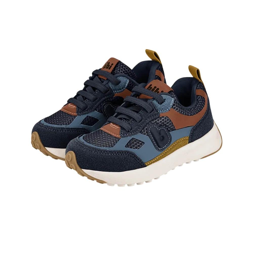 TENIS BIBI JOGGING REF 1236 MENINO Marinho/Bege 2