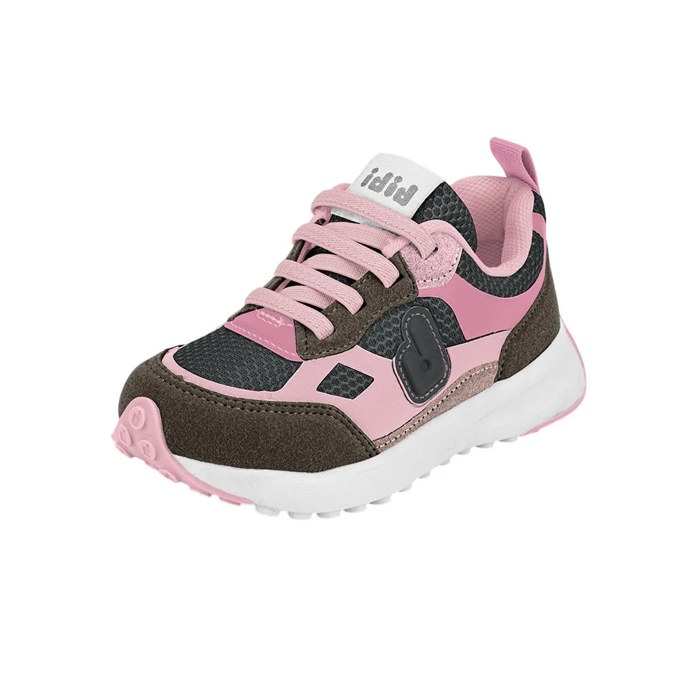 TENIS BIBI JOGGING REF 1236 MENINA Rosa/Cinza 2