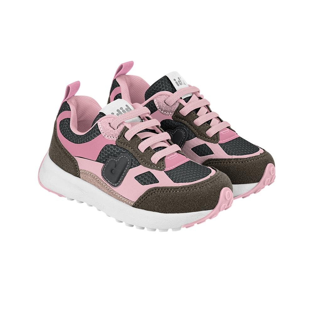 TENIS BIBI JOGGING REF 1236 MENINA Rosa/Cinza 3