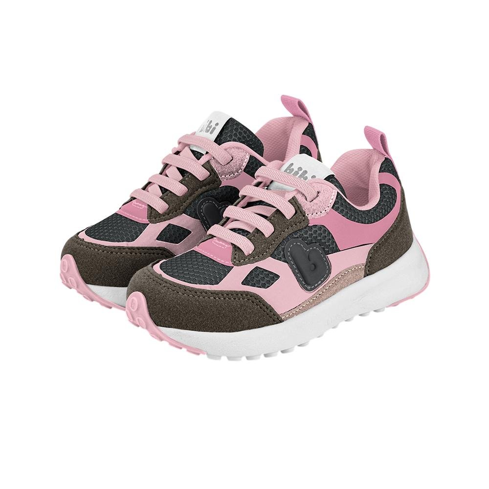 TENIS BIBI JOGGING REF 1236 MENINA Rosa/Cinza 4