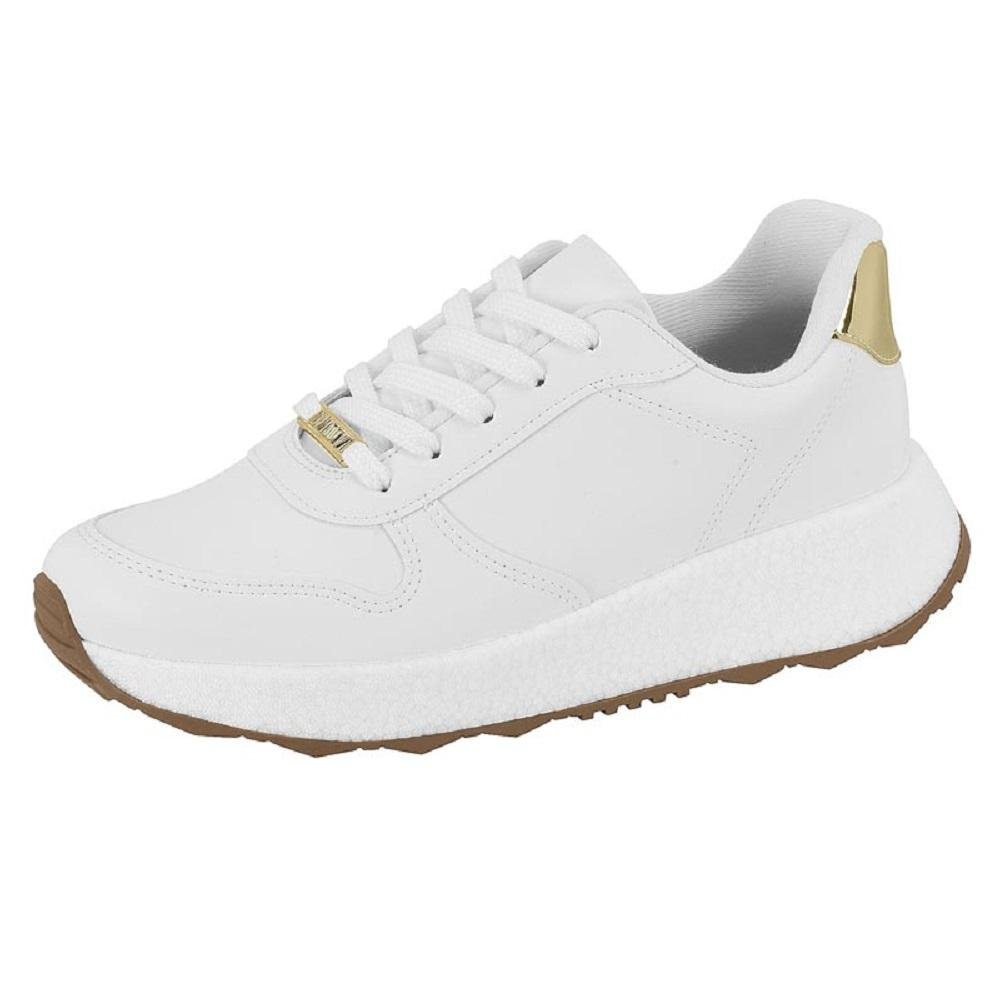 TENIS VIZZANO CASUAL REF 1452.100.12553 FEMININO Branco/Dourado 2
