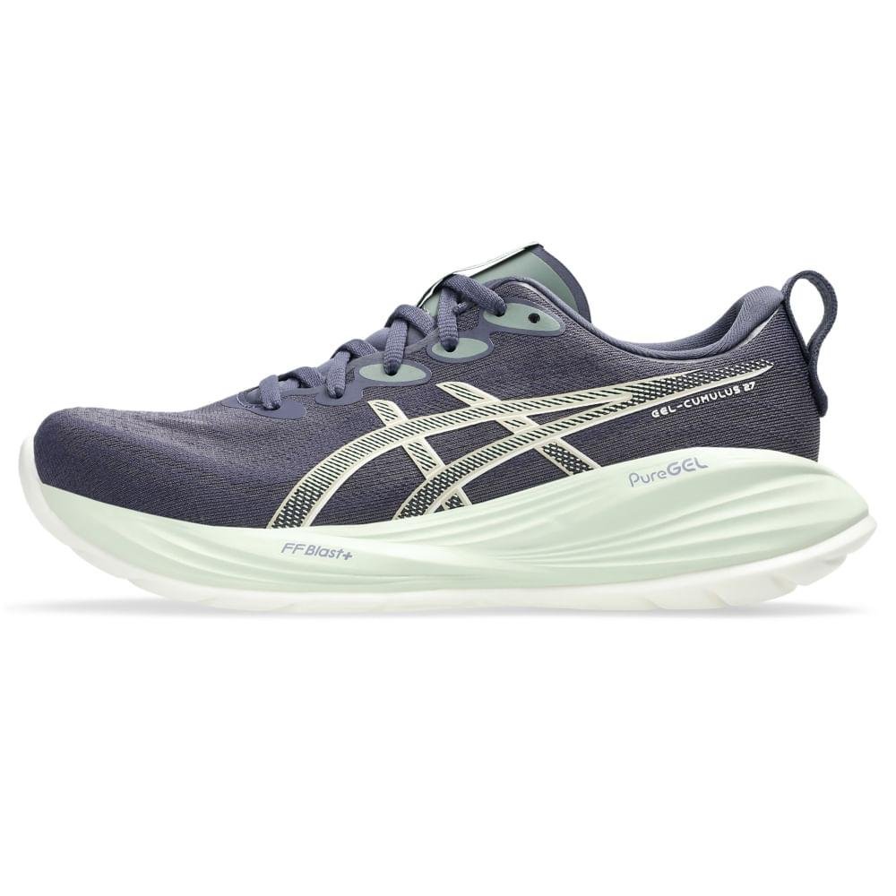 TENIS ASICS GEL-CUMULUS 27 FEMININO Azul/Amarelo 2