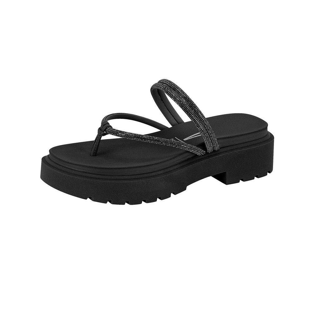 SANDALIA VIZZANO PLATAFORMA STRASS REF 6499.127.30082 Preto 4