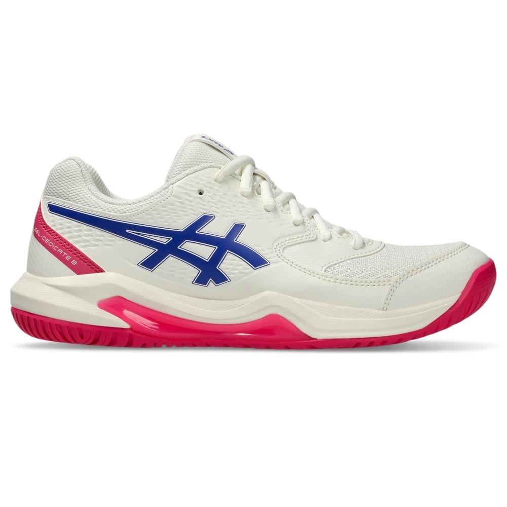 TENIS ASICS GEL-DEDICATE 8 CLAY SAIBRO FEMININO Branco/Azul 1