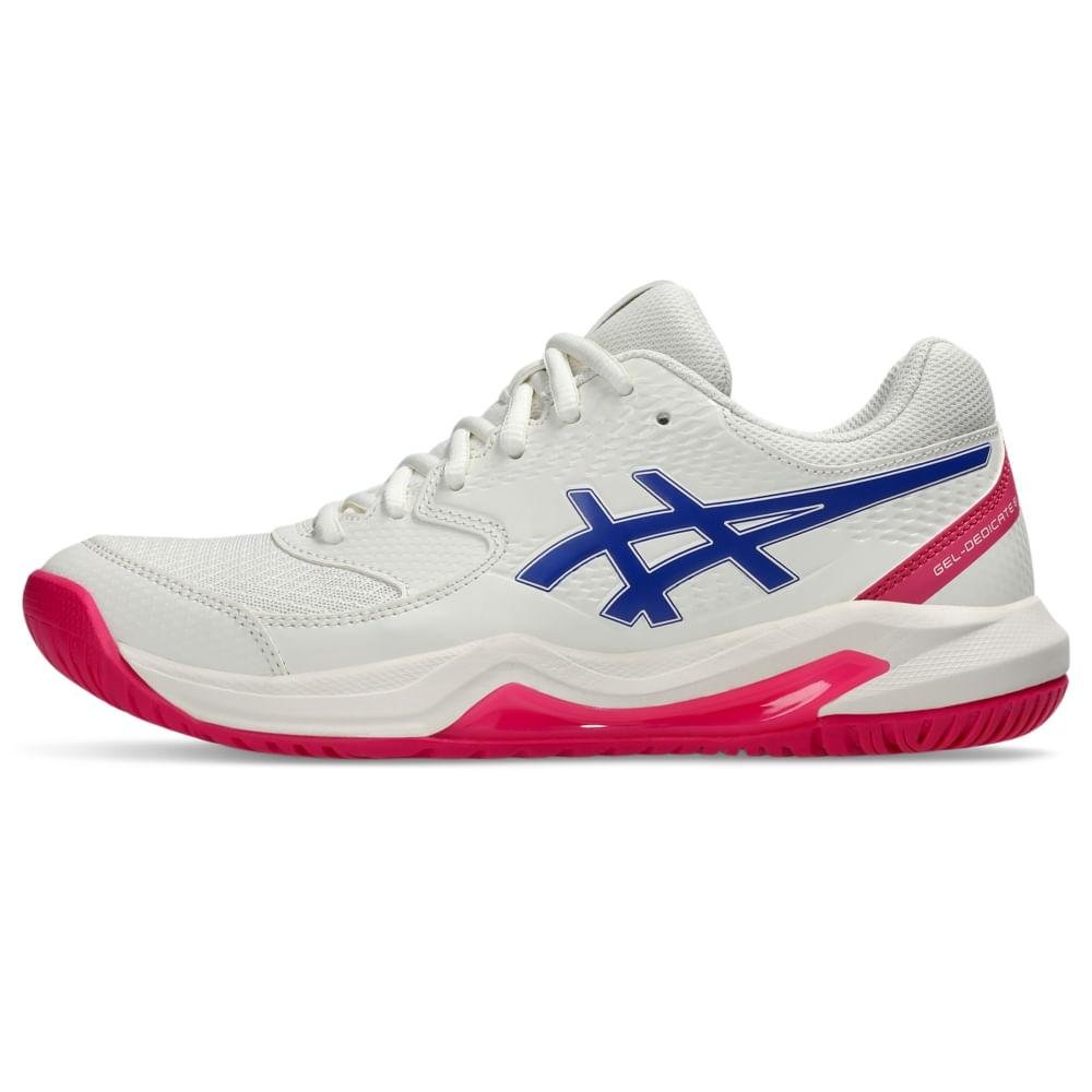 TENIS ASICS GEL-DEDICATE 8 CLAY SAIBRO FEMININO Branco/Azul 2