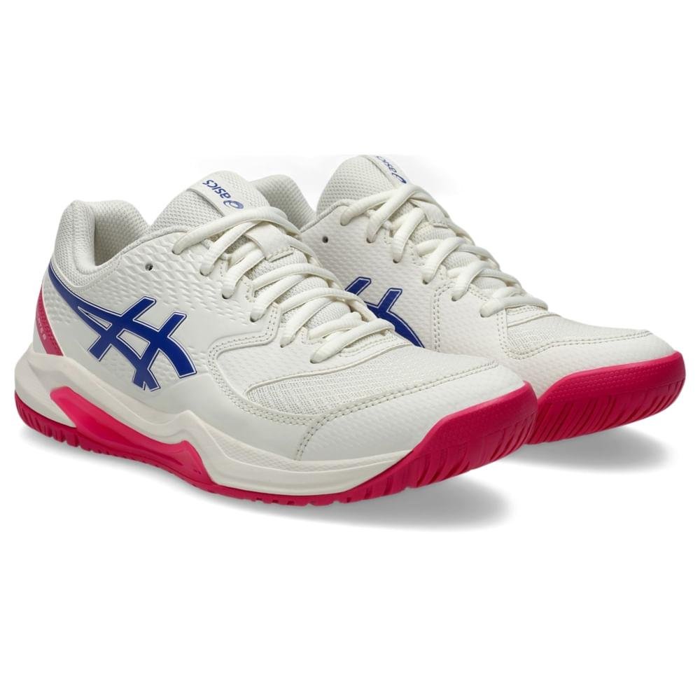TENIS ASICS GEL-DEDICATE 8 CLAY SAIBRO FEMININO Branco/Azul 3