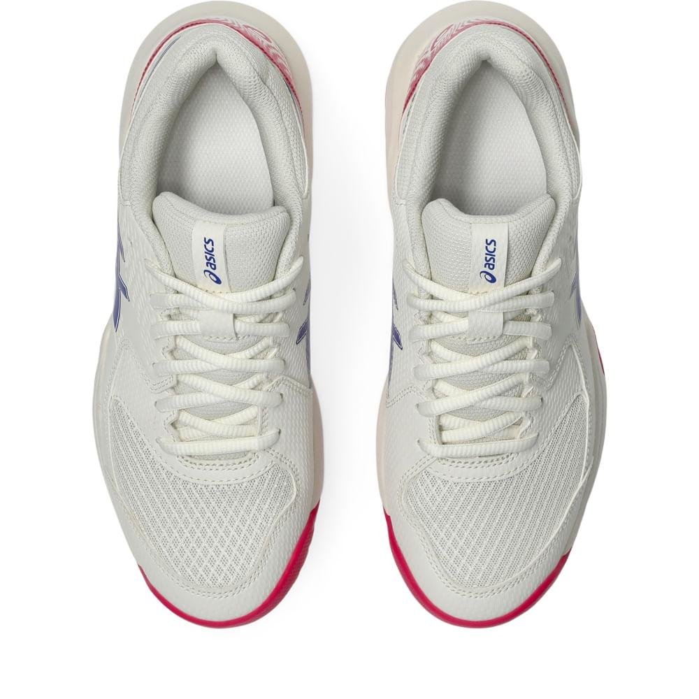 TENIS ASICS GEL-DEDICATE 8 CLAY SAIBRO FEMININO Branco/Azul 4