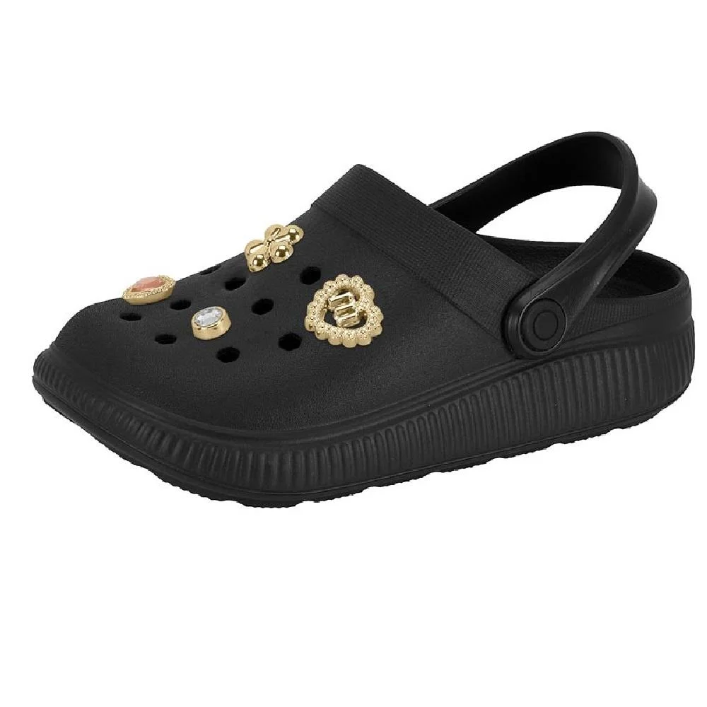 SANDALIA BABUCHE MOLEKINHA BOTON REF 2591.103.30598 INFANTIL Preto 2