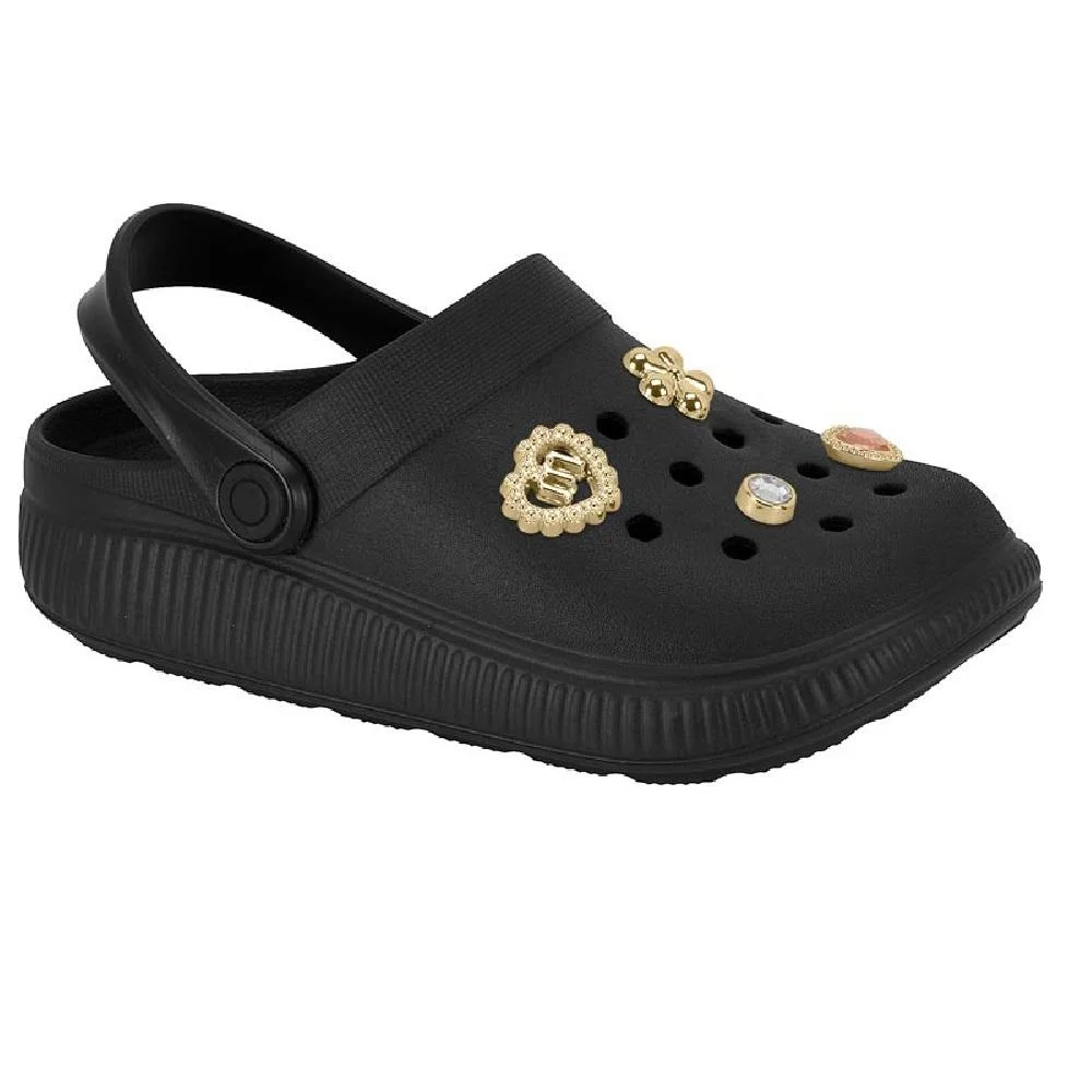 SANDALIA BABUCHE MOLEKINHA BOTON REF 2591.103.30598 INFANTIL Preto 3