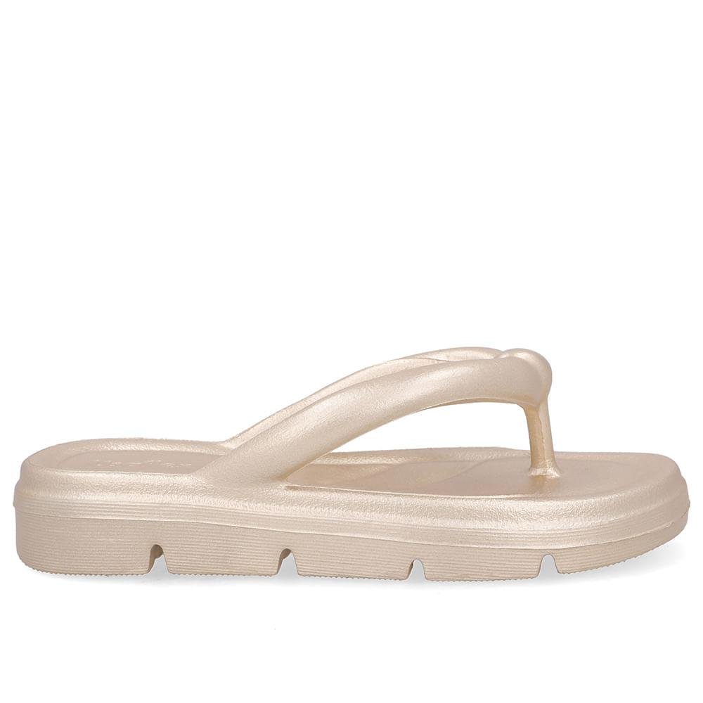 CHINELO USAFLEX DEDO POOFY METALIZADO REF AH30002 FEMININO