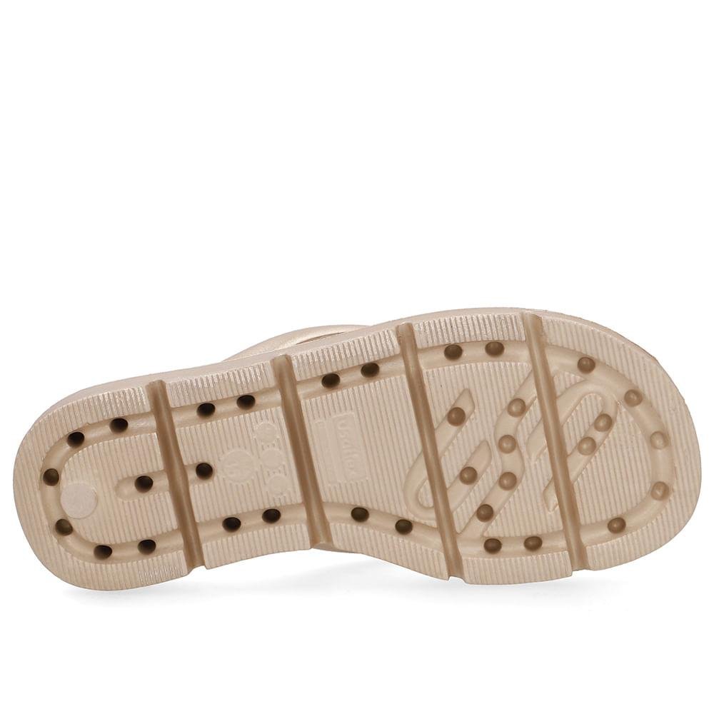 CHINELO USAFLEX DEDO POOFY METALIZADO REF AH30002 FEMININO Dourado 4