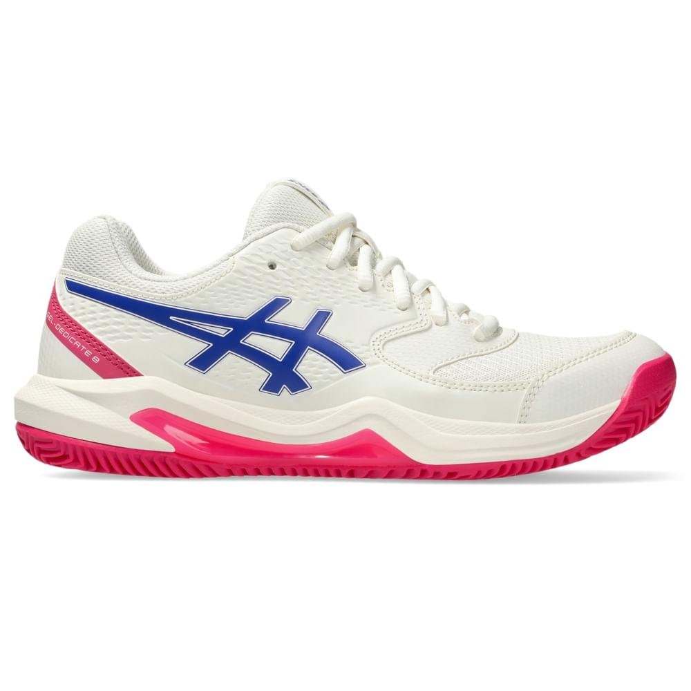 TENIS ASICS GEL-DEDICATE 8 CLAY SAIBRO FEMININO Branco/Azul 1