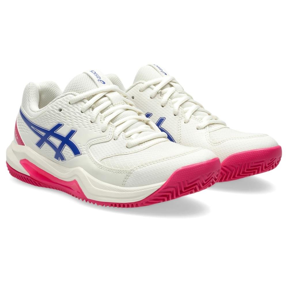 TENIS ASICS GEL-DEDICATE 8 CLAY SAIBRO FEMININO Branco/Azul 3