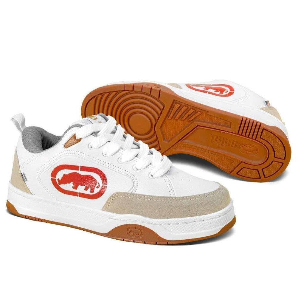 TENIS ECKO STREET MALIBU REF 1723 UNISSEX Branco/Vermelho 4
