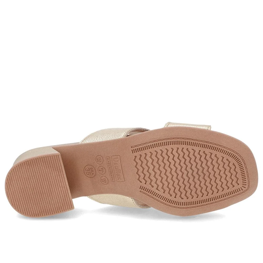 TAMANCO USAFLEX SALTO BLOCO COURO REF AL20007 FEMININO Dourado 4
