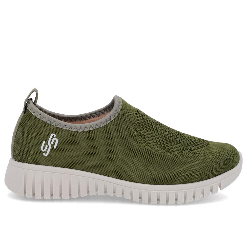 TENIS USAFLEX SLIP ON TRICOTE REF AE2208 FEMININO
