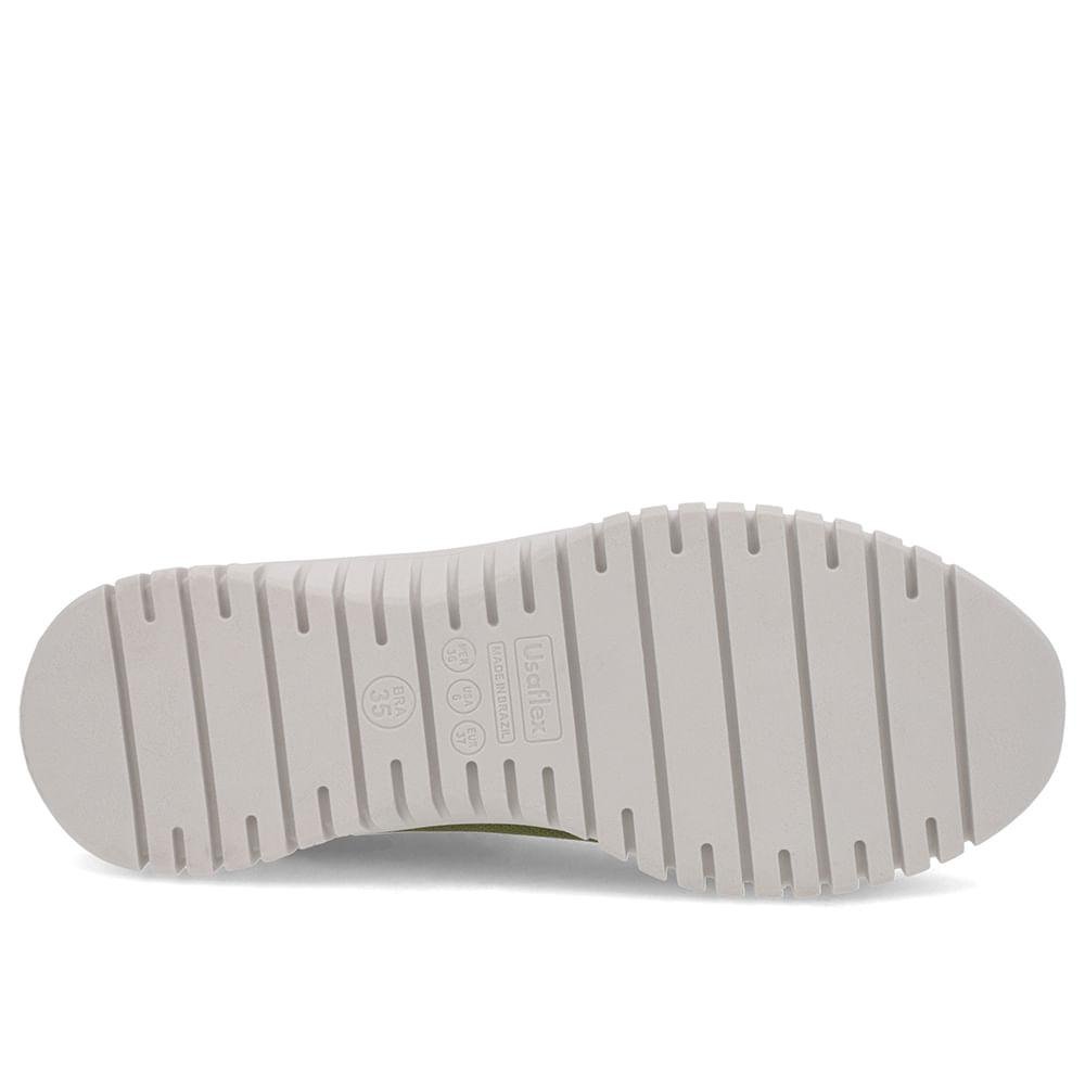 TENIS USAFLEX SLIP ON TRICOTE REF AE2208 FEMININO Verde 4