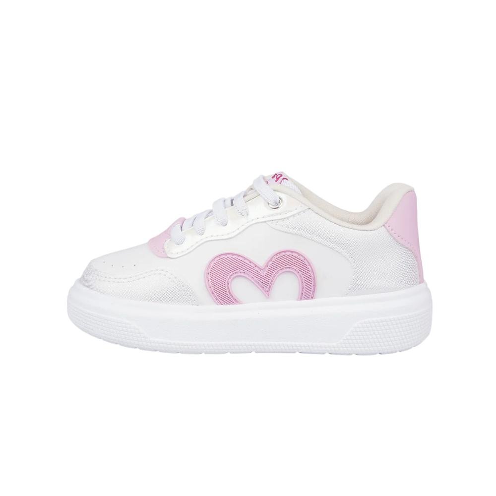 TENIS PAMPILI XP24 CORACAO ICONICO REF 736.101 MENINA Branco/Rosa 2