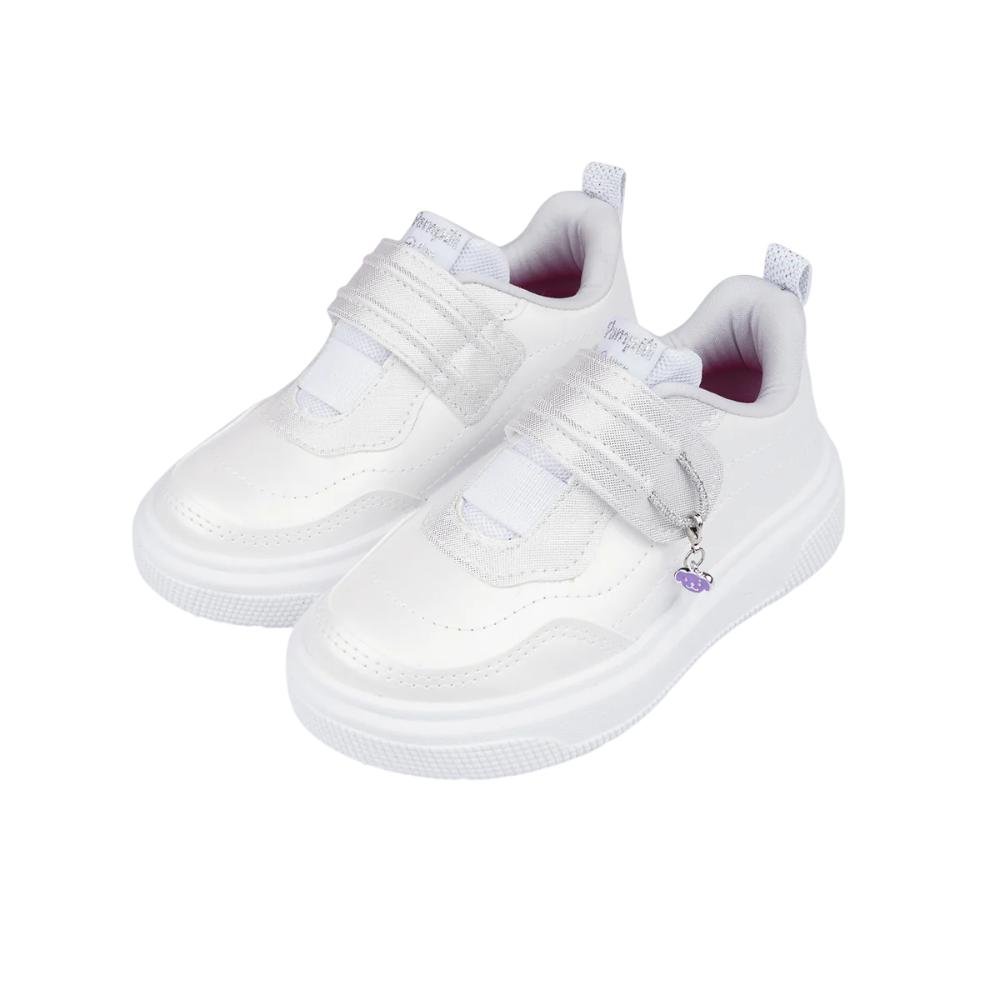 TENIS PAMPILI XP24 PINGENTE PEROLADO REF 736.091 MENINA Branco/Prata 3