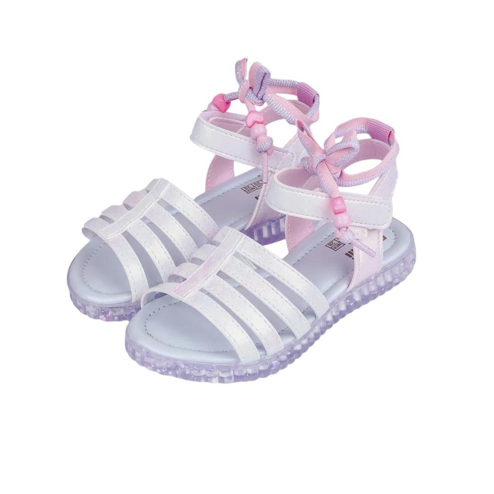 SANDALIA PAMPILI CANDY CORDAO MIÇANGAS REF 123.310 MENINA Prata 2