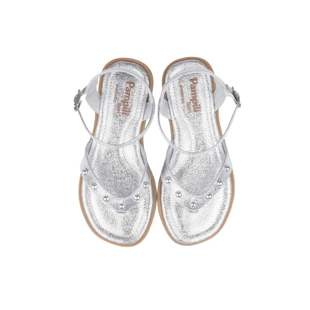 SANDALIA PAMPILI VICK ESFERAS REF 574.018 MENINA Prata 3