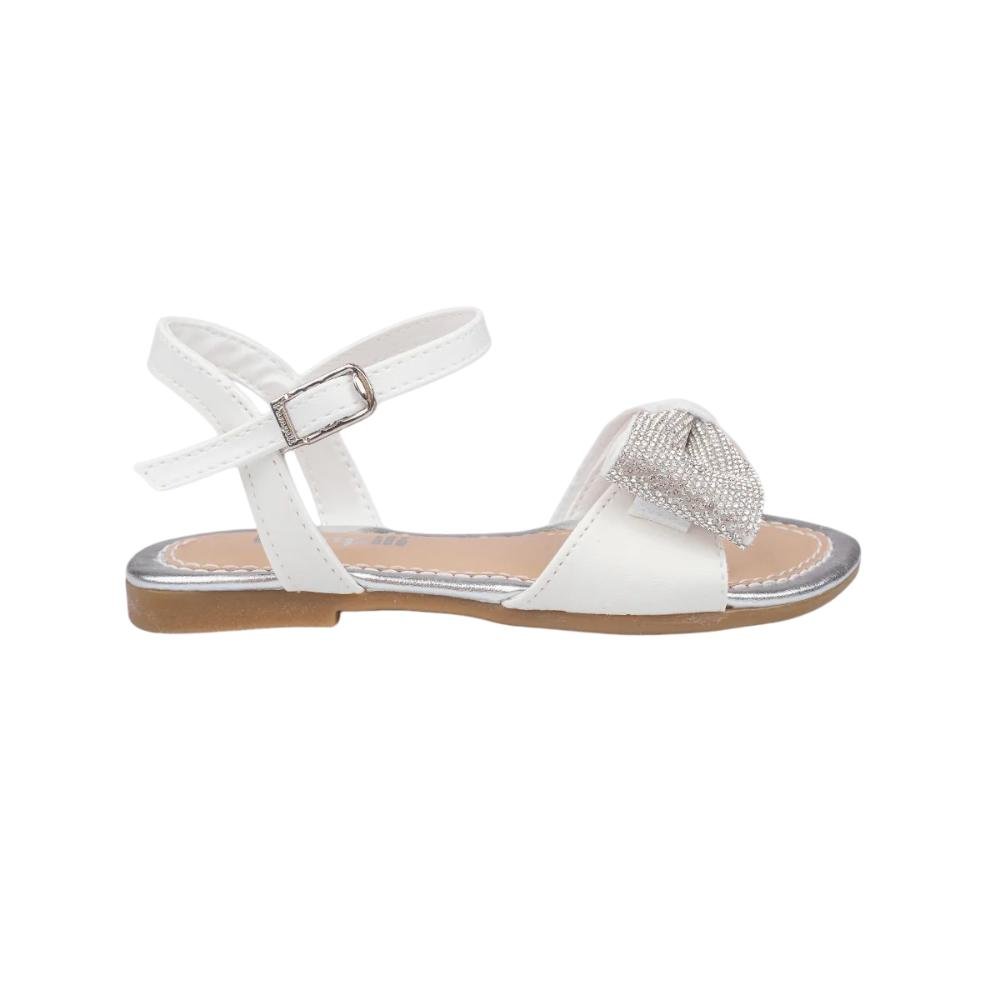 SANDALIA PAMPILI CHERRIE MEIO LAÇO STRASS REF 409.339 Branco 1