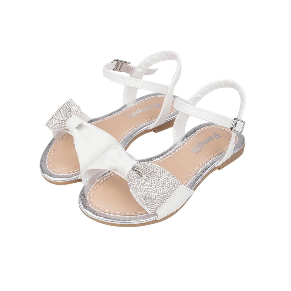 SANDALIA PAMPILI CHERRIE MEIO LAÇO STRASS REF 409.339 Branco 2