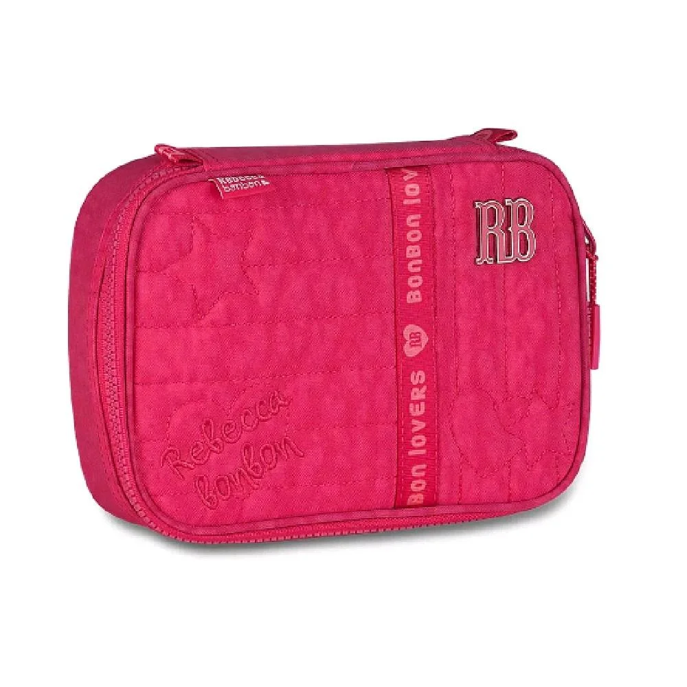 ESTOJO REBECCA BONBON SIMPLES 16X22X6 REF RB27004 Rosa 2