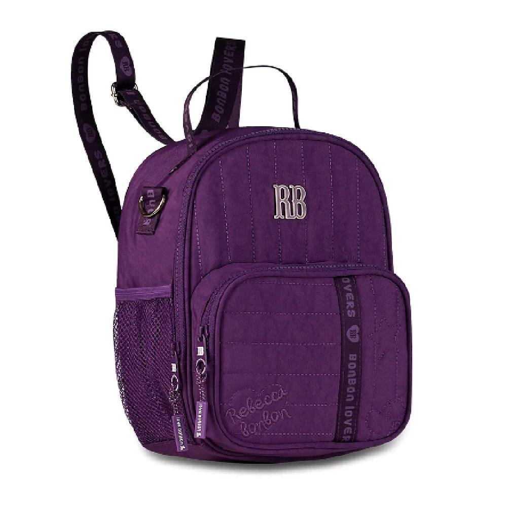 LANCHEIRA REBECCA BONBON TERMICA 10" 2 EM 1 REF RB27007 Roxo 3