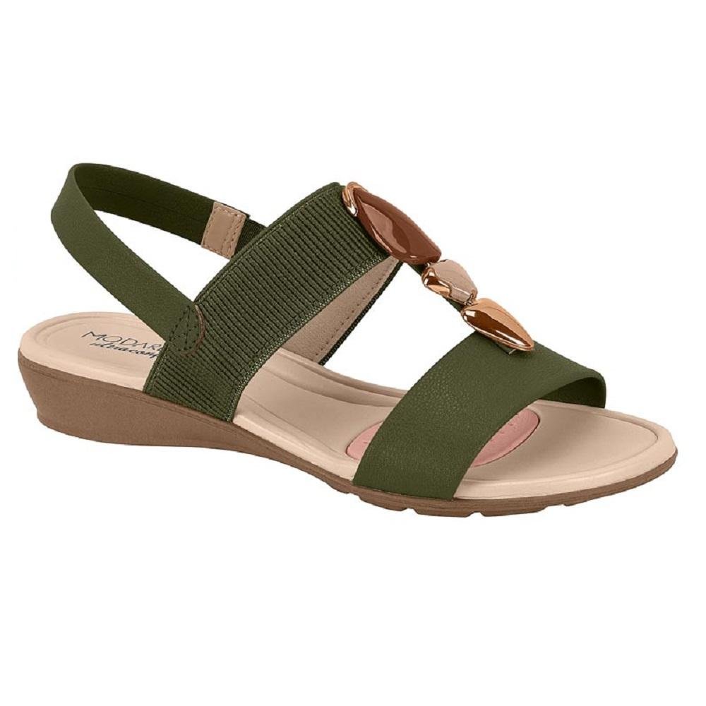 SANDALIA MODARE CONFORTO CASUAL REF 7127.260.23124 FEMININO Verde 3
