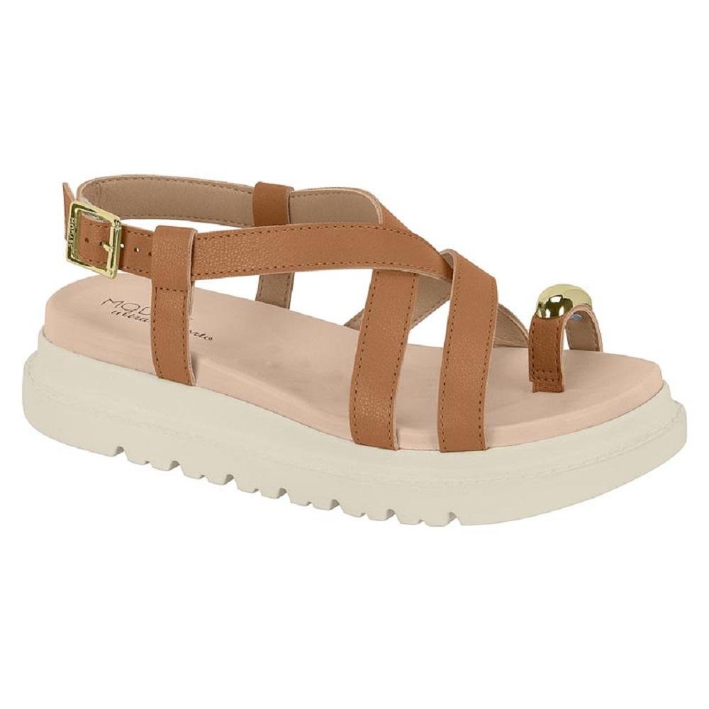 SANDALIA MODARE FLATFORM TIRAS REF 7200.107.21736 FEMININO Marrom 3