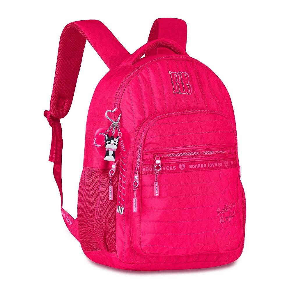 MOCHILA REBECCA BONBON DE COSTAS 17,5" REF RB27001 Rosa 3