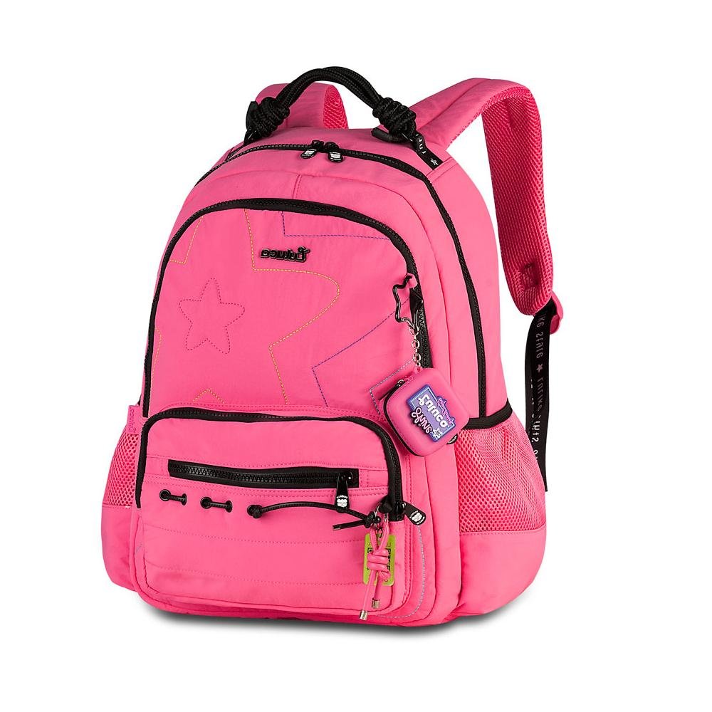 MOCHILA LULUCA DE COSTAS 17,5" REF LU27033 Rosa 4