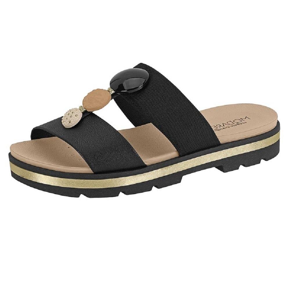 SANDALIA MODARE TRATORADA REF 7132.138.30734 FEMININO Preto 2