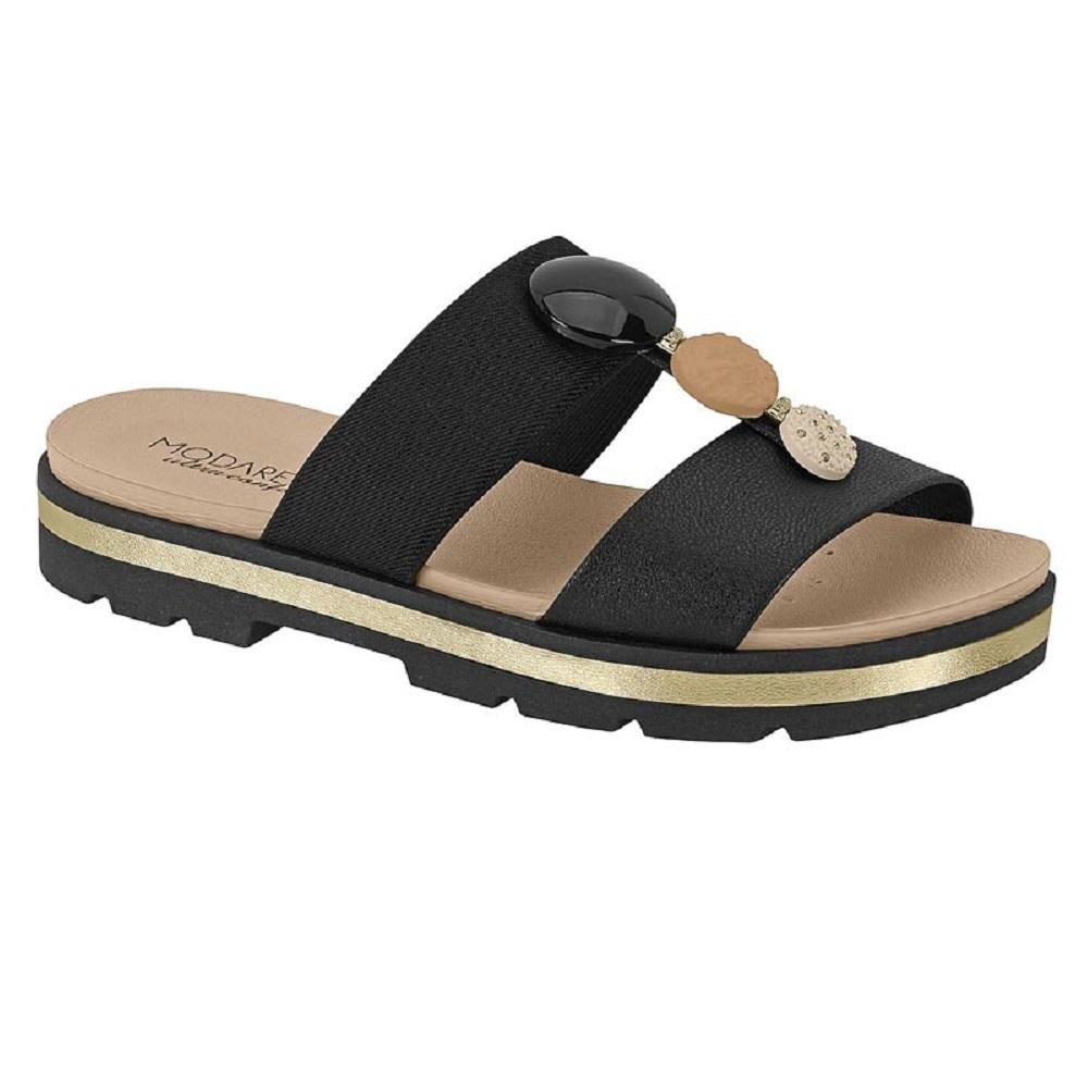 SANDALIA MODARE TRATORADA REF 7132.138.30734 FEMININO Preto 3