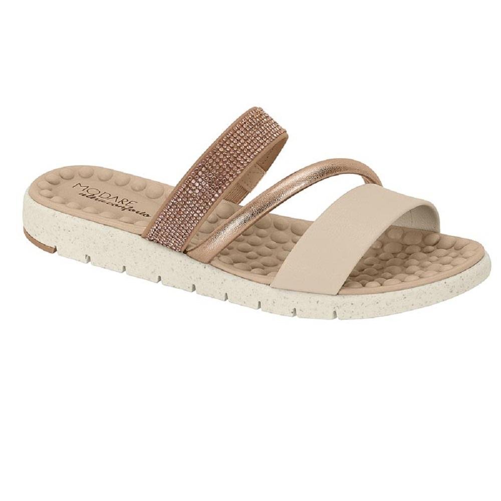 SANDALIA MODARE ULTRACONFORTO REF 7162.221.30751 FEMININO Dourado/Nude 3