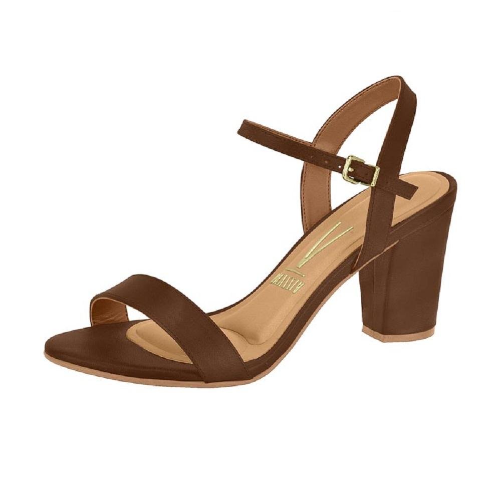 SANDALIA VIZZANO SALTO BLOCO REF 6262.474.7286 FEMININO Marrom 2